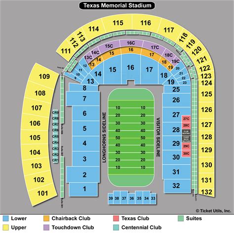 texas longhorns football stadium seating chart|best seats at dkr stadium.